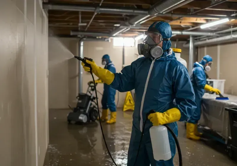 Basement Sanitization and Antimicrobial Treatment process in Lodi, NJ